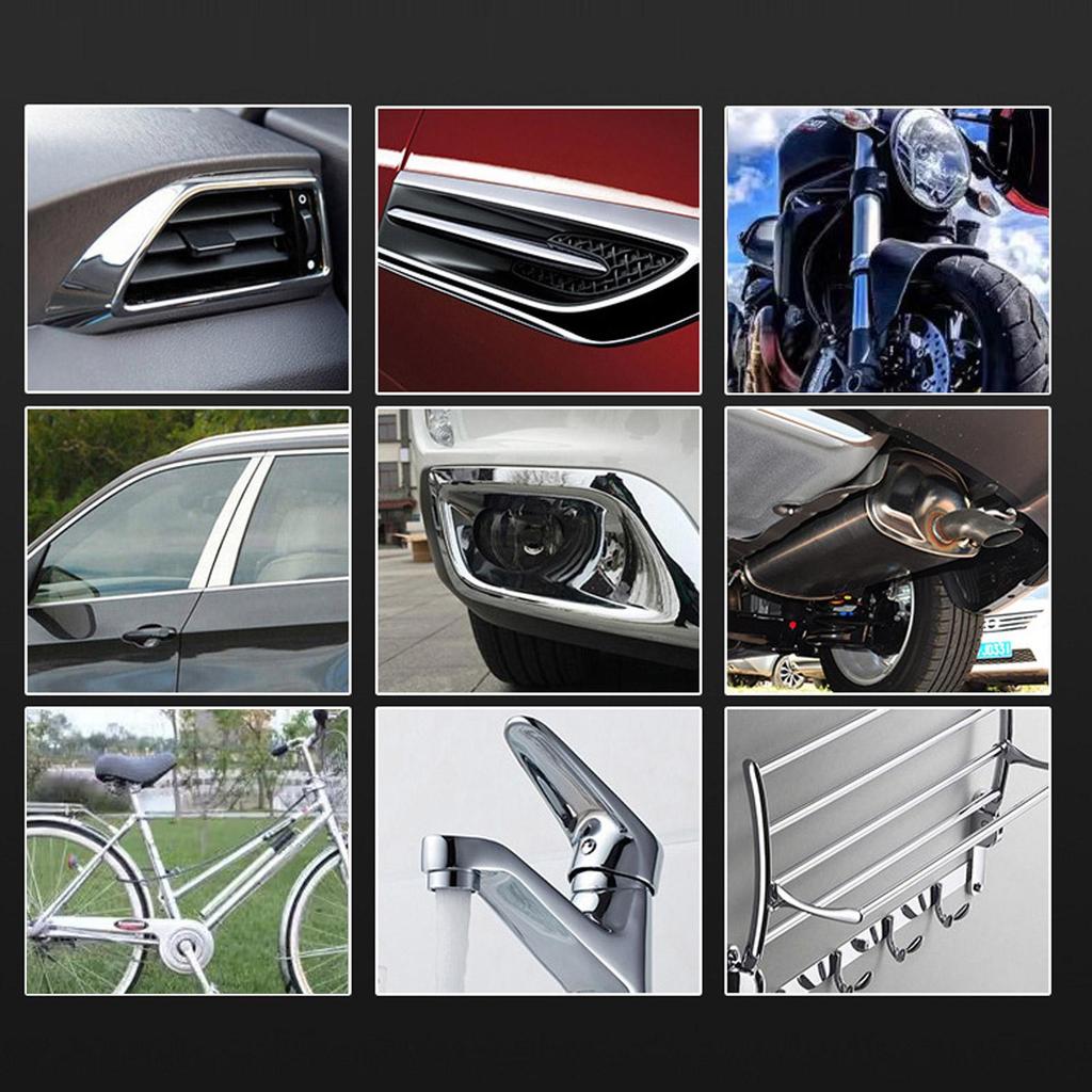 43g car Chrome Polish paste Metal Polish Restorer Rust Remover Cleaner Tools Deoxidation cleaning agent for car Cleaning