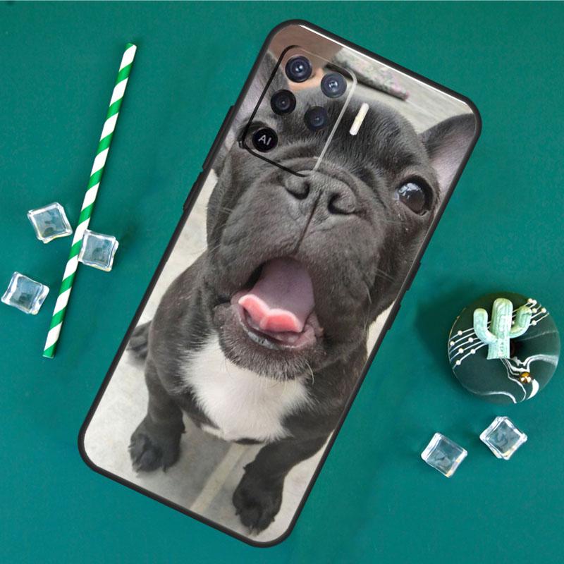 french bulldog Phone Case For Oppo A18 A38 A58 A78 A98 A40 A60 A80 A91 A15 A17 A74 A94 A54 A57S A16 A76 A96