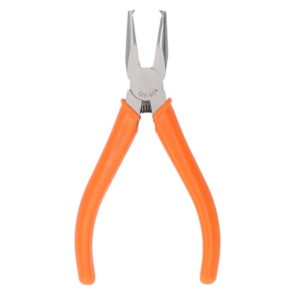 Плоскогубцы с поперечным торцом, плоские губки 4 мм CRV, прямоугольные, с пружинной нескользящей рукояткой для металла