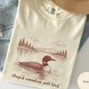 Stupid Canadian Wolf Bird Shirt, Funny Loon Bird T Shirt, Sarcastic Nature Meme Tee, Outdoor Humor Shirt, Comfort Colors Unisex Tee