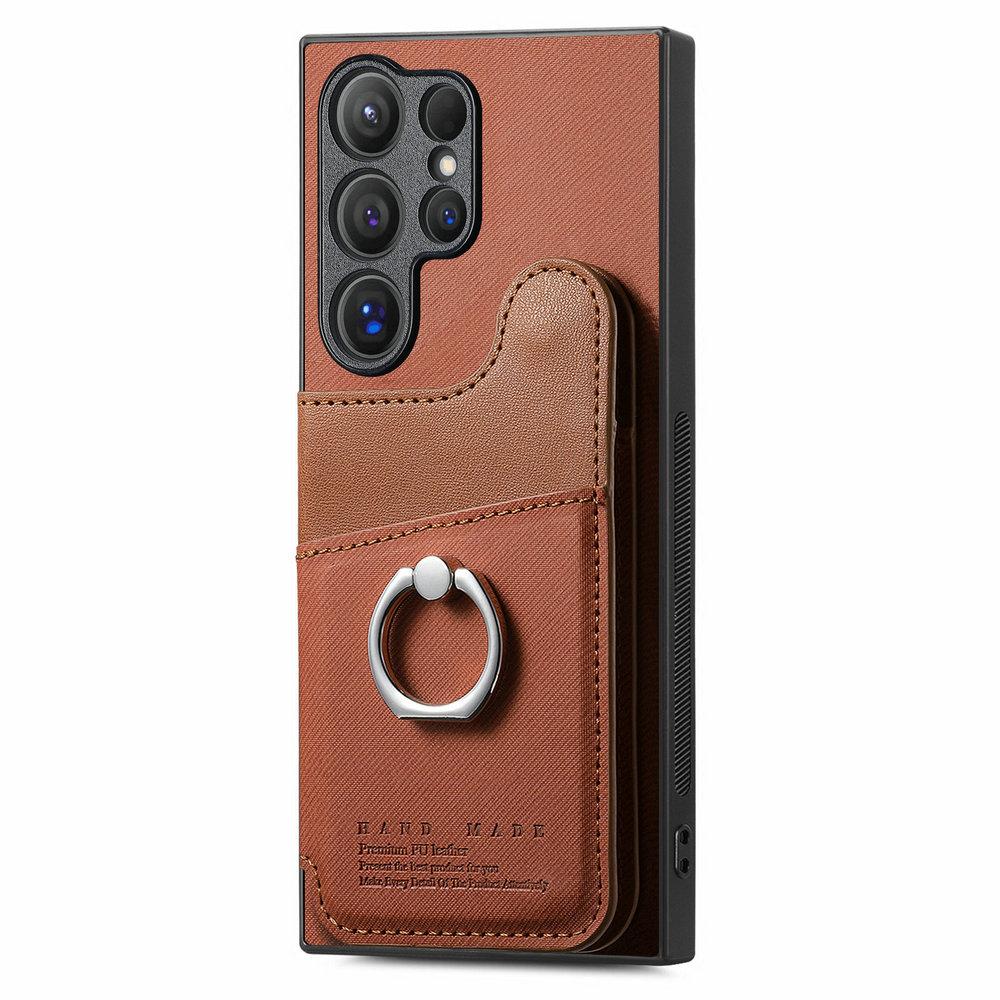 Кошелек на двойной кнопке-магните, кожаный, с RFID-защитой для карт, для Samsung Galaxy s26 Ultra S25 S24 S23 S22 S21 Plus S 26 Edge 25 FE 24 Чехол