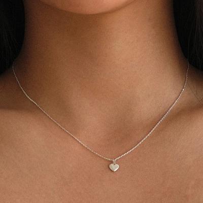 Еще один слой Ожерелье с сердцем для младенца (silver925)(2color)