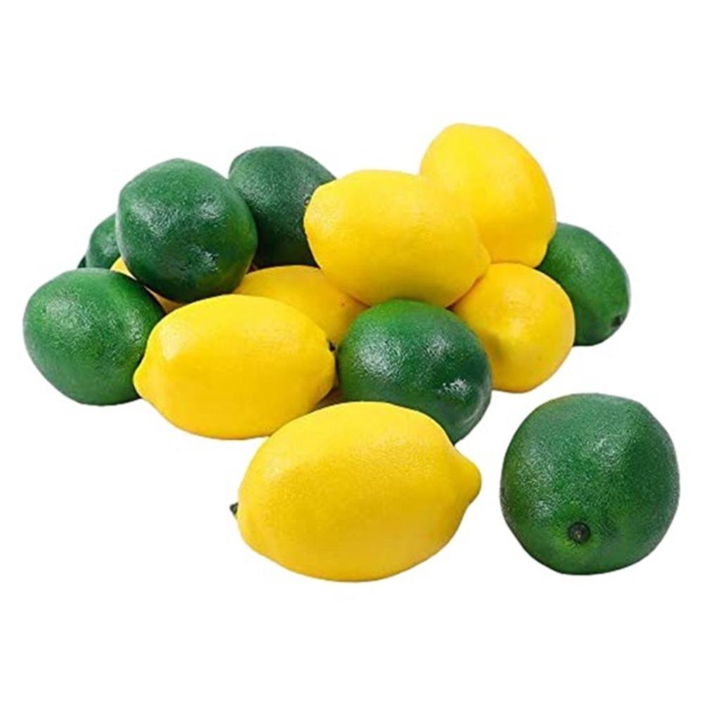 Christmas Party Lifelike Kitchen Wedding Decoration Fake Fruit Simulation Artificial Lemon