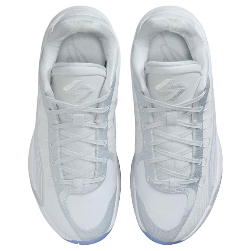 Jordan Luka 4 Износостойкие Износостойкие Низкие Баскетбольные Кроссовки Унисекс Белые II4370-100