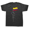Colombia Signature Flag Pole Colombian Flag T Shirts Graphic Cotton Streetwear Short Sleeve Birthday Gifts Summer Style T-shirt#Color