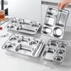 304 Stainless Steel Divided Meal Tray