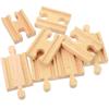 8 Pcs Train Track Accessories Wooden for Trains Toys Model Playset Tracks Railway Playthings DIY 3 Year Old