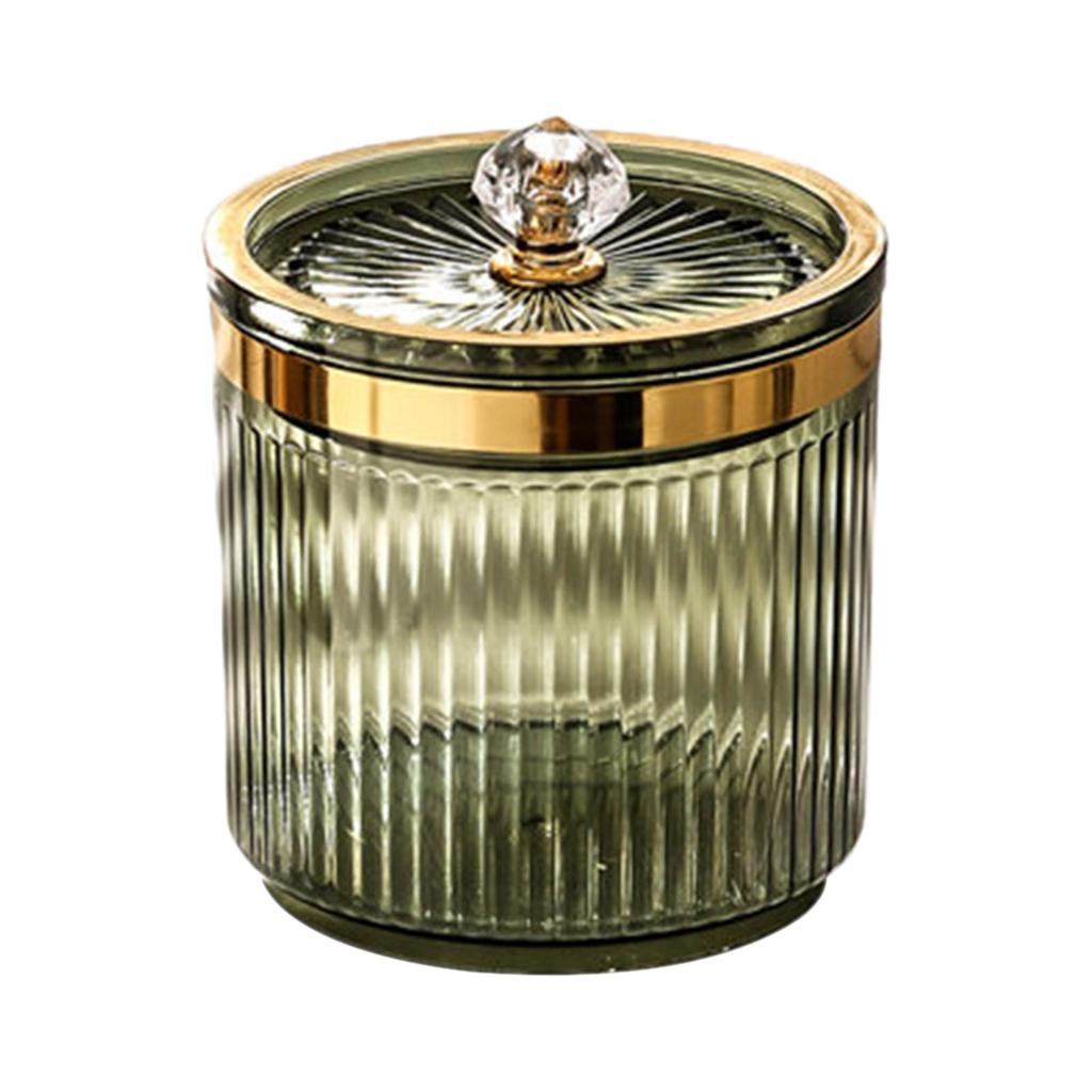 Многофункциональный держатель для ватных палочек с крышкой, прозрачный для макияжа