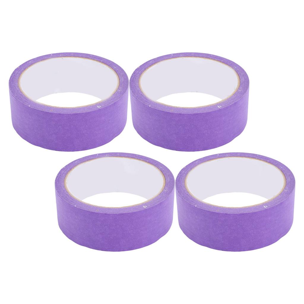 4 шт. Малярный малярный скотч Крепированная бумажная клейкая лента для автомобильной покраски и ремонта Без остатков 35 мм 20 м