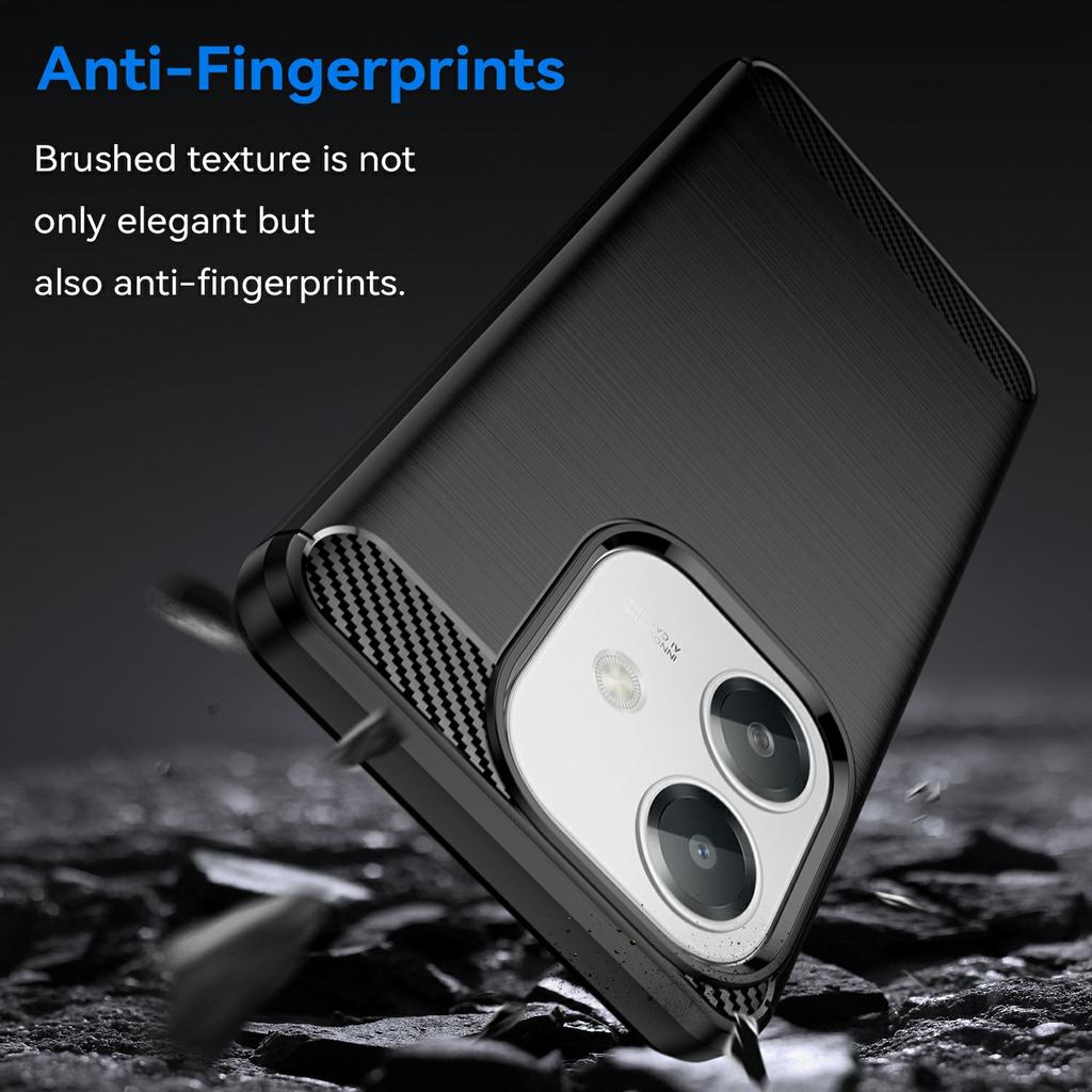 For Oppo A3x 4G/A3x 5G (India)/A3 4G/A3 5G/A40M 4G/A40 4G/A3i 5G/A60 5G Case Carbon Fiber Texture TPU Brushed Phone Cover