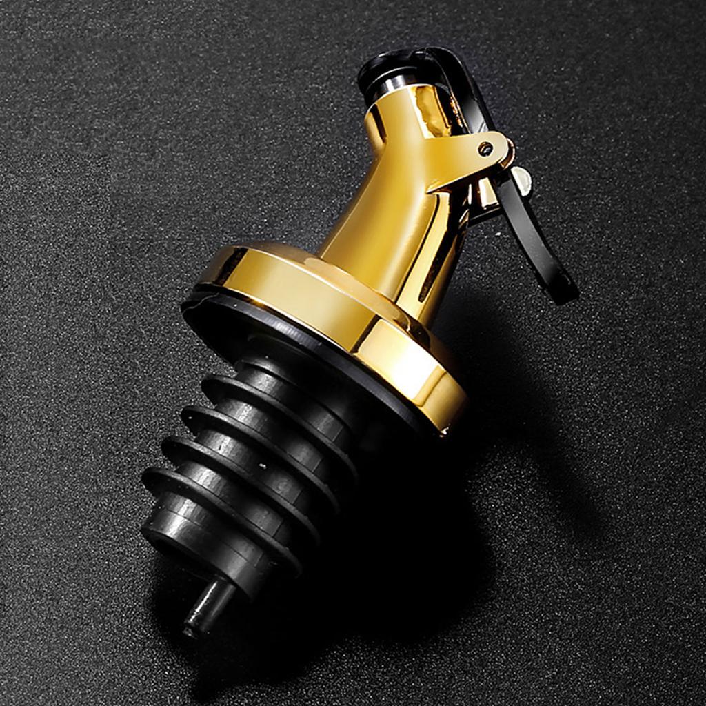 Set of 4 Leak proof Oil Bottle Stopper Liquor Dispenser Plastic Material Wine Pourer Lock Plug Cap Wine Bottle Pourer