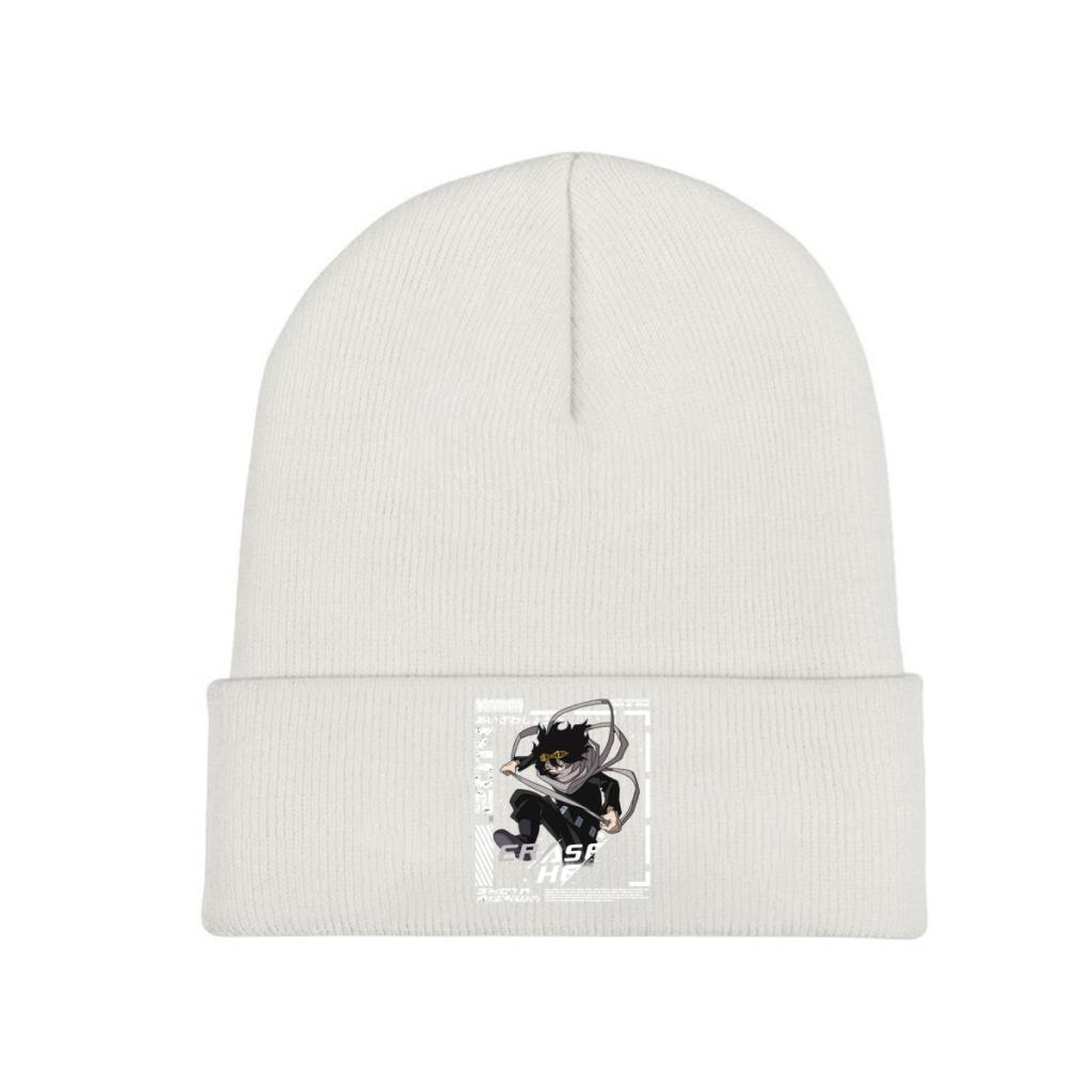 Голова-ластик Aizawa Shouta My Hero Academia Эстетическая аниме Вязаная шапка Женская шапка унисекс Skullies Зимняя шапка Кепки в стиле хип-хоп