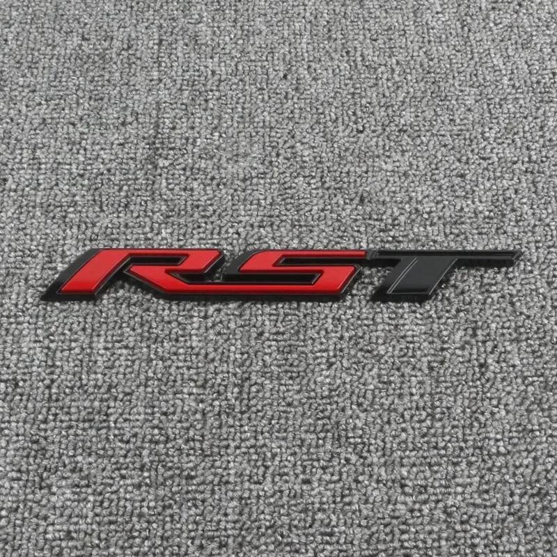 1Pc 3D Metal RST Logo Sticker Rear Trunk Emblem Badge Car Decals For Chevy Silverado