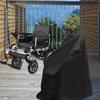 Waterproof Rain Wheelchair Cover for Electric Manual Folding Wheelchairs Black