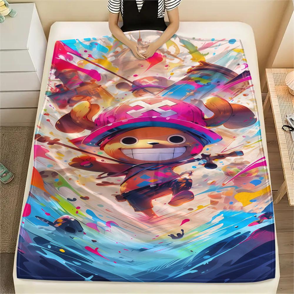 ONE PIECE Tony Tony Chopper Flannel Blanket Pretty Printed Design For Home Bed Sofa Chair Travel Picnic -HE76