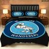 Wycombe Wanderers Fc Pattern Bedding uilt Set uilt Cover Pillowcase Home Decoration Birthday Gift (1 * duvet cover + 2 * pillowcase without core)