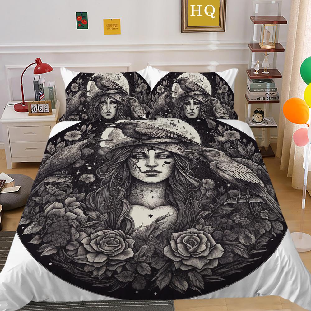 Красивое постельное белье с принтом черепа, одноразмерная полиэстеровая наволочка для девочек и мальчиков, мягкое домашнее постельное белье высокого ранга