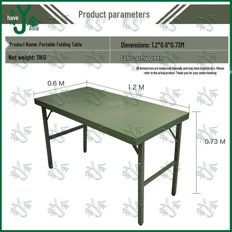 Portable Steel Folding Table & Chair Set