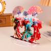 Japanese Geisha Statue Acrylic Lightweight Tabletop Ornament Creative Traditional Decor for Office Home Workspace Accent