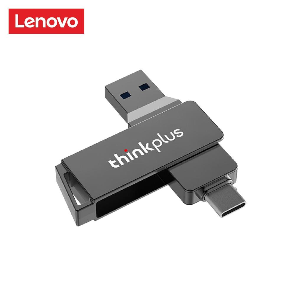 Lenovo MU251 256 ГБ 128 ГБ 64 ГБ 32 ГБ USB3.2+Type-C двухпортовый U-диск вращающийся металлический USB-флеш-накопитель высокоскоростная передача U-диск
