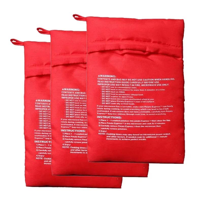 Мешок для картофеля в микроволновой печи Многоразовый мешок для приготовления картофеля в микроволновой печи Красный запеченный мешочек для картофеля в микроволновой печи Кухонные принадлежности Инструмент
