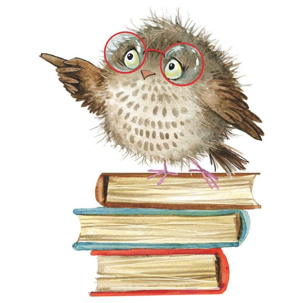 Водонепроницаемые наклейки для детской комнаты в детском саду из ПВХ с изображением птиц и любви, наклейки для чтения совы, съемные MIT