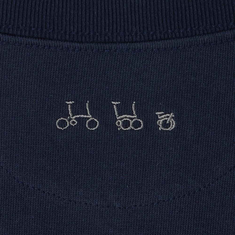 BROMPTON LONDON Brompton Logo Half Sleeve T-Shirt - Navy (P253Uts401)