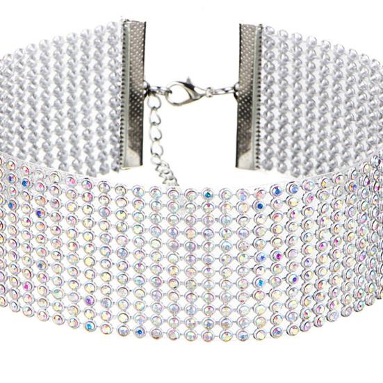 Chain Choker Exquisite Workmanship All Match Aluminium Eye-catching Exaggerated Women Clavicle Necklace Jewelry Accessory