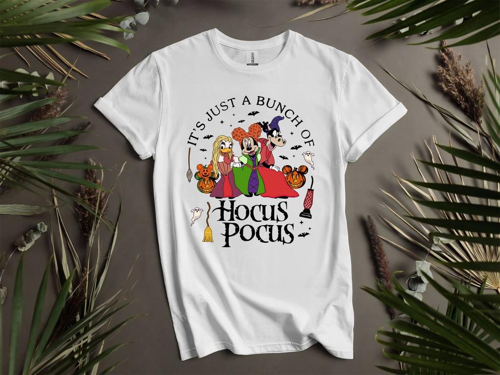 Hocus Pocus Minnie Friends HalloweenT-shirt T shirt Men Women Unisex Tshirt I125