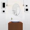 Home Decoration 3D Effect Shower Oval Mirror Stickers Acrylic Mirror Anti Fog Mirror Make Up Mirror