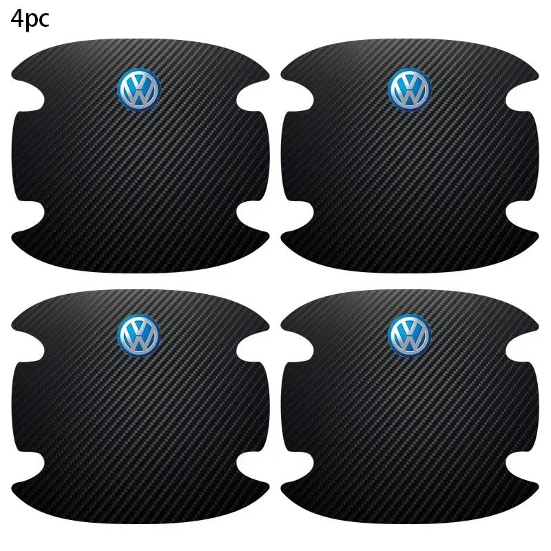 B6 2025 Hot For Volkswagen Car Door Bowl Handle Protector Film Stickers Accessories For Volkswagen GTI R-Line R Polo Golf T5 Pas