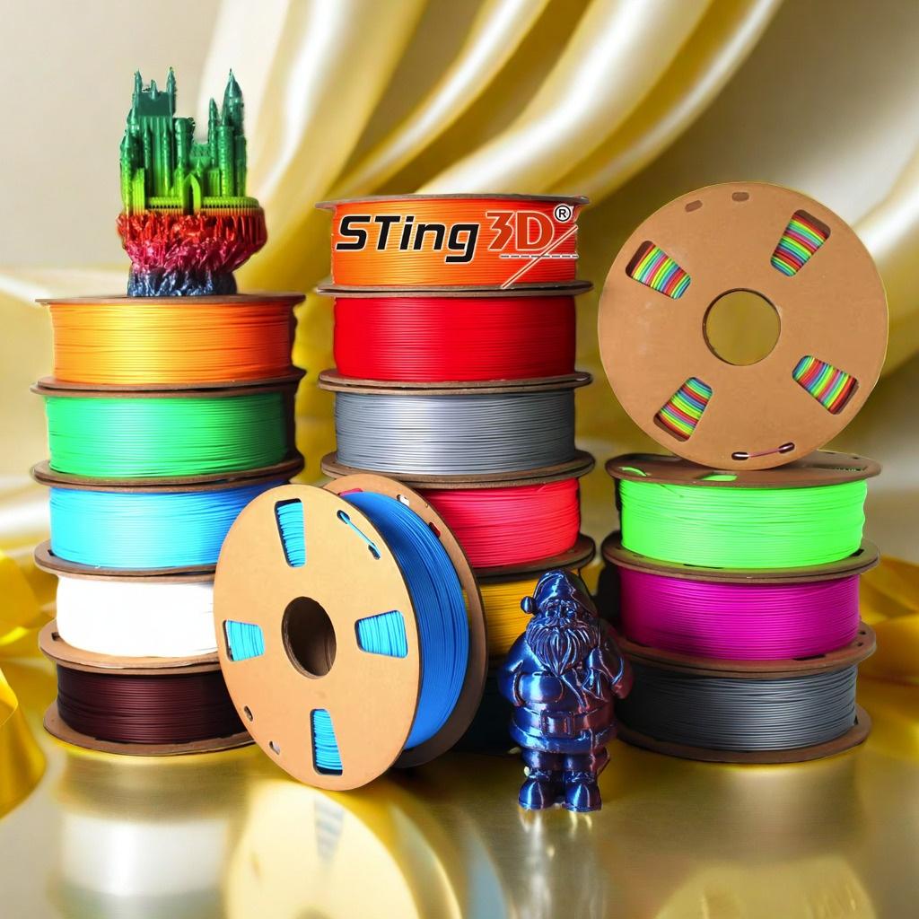 Sting3D Высококачественный 3D-принтер Филамент Пластик 1 кг PLA/ABS/PETG/TPU/ДЕРЕВО/Углеродное волокно Филамент Катушка Филамент PLA 1,75 мм