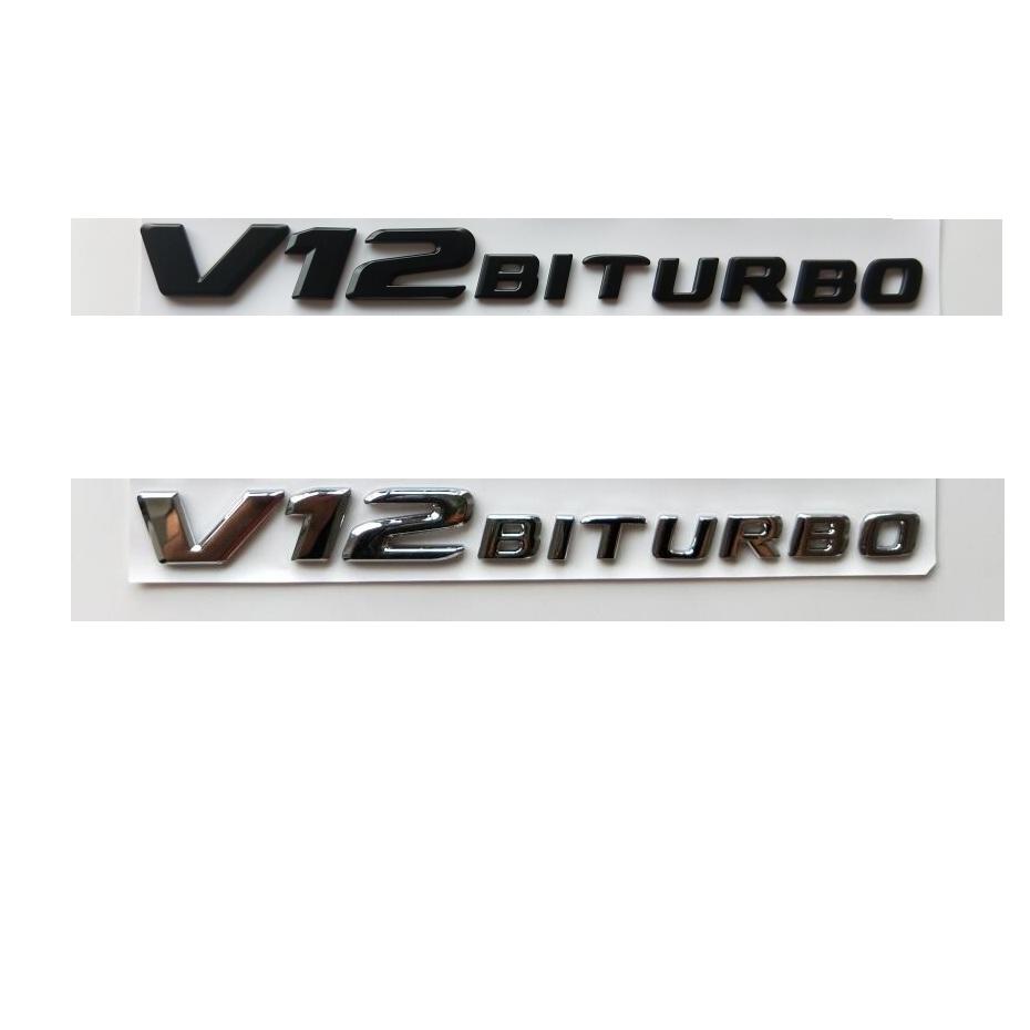 For Mercedes Benz V12 BITURBO Symbols S63L S65L S63L S65L CL63 CL65 G65 GL65 GL63 AMG V12 BITURBO Emblems Badges ZB1