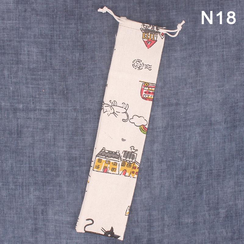 1 шт. многоразовый соломенный мешочек для металлических соломенных столовых приборов, красочный дорожный походный палочки для еды ложка вилка нож сумка для хранения контейнер