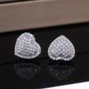 Fashion Ol Micro-Inlaid Zircon Love Women'S Stud Earrings, Wedding Anniversary Gift