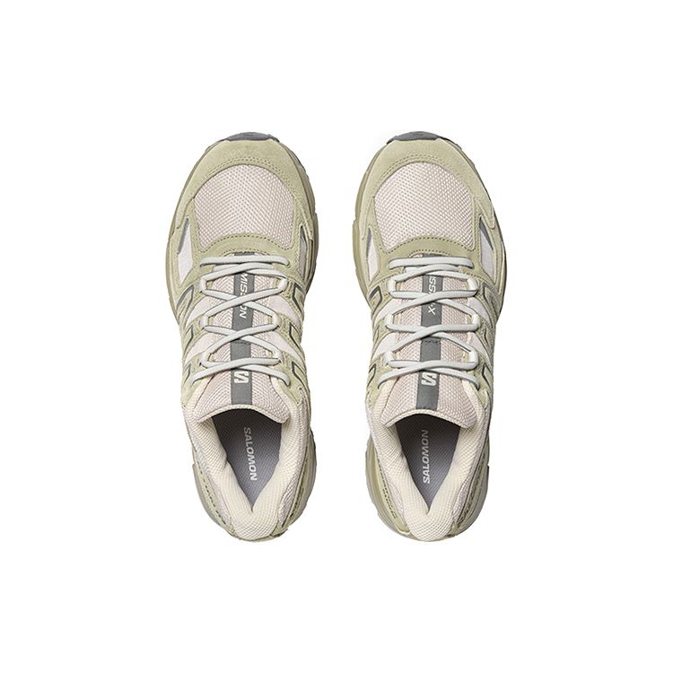 SALOMON X-Mission 4 Suede Mesh Shock Absorbing Non-Slip Durable Breathable Low-Top Outdoor Shoes Unisex Shoes Brown 417483