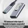 Адаптер-коннектор Type-C Female на Магнитный USB PD Быстрая Зарядка, Female на Magsafe 3 2 1 для Зарядки Macbook Air/Pro