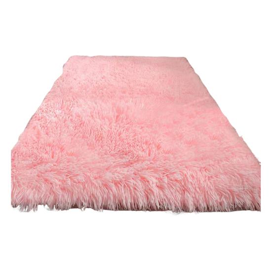 Fluffy Floor Mat Plush Area Rug with Non-slip Backing Shaggy Fuzzy Bedroom Carpet Bedside Rug for Nursery Playroom Living Room Dorm