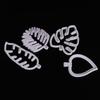 4Pc/Set Tropical Leaf Fondant Cake Mold Embossed Candy Biscuits Cookie Cutter