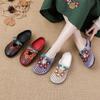 Summer New Flat Bottom Low Heel Women's Shoes Leather Flower Slippers Hollow Breathable Comfortable Hole Shoes