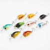 1 Pc 4.5cm Lifelike Crankbait Plastic Hard 3D Eyes Bait Fishing Lure Tackle Hook