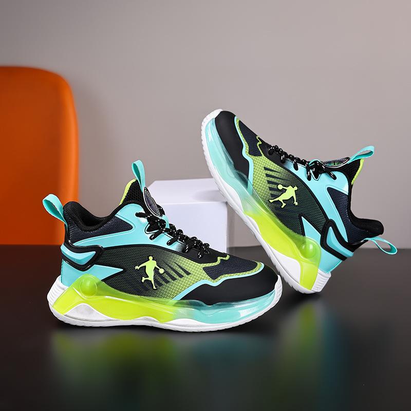 Обувь для мальчиков Детские баскетбольные кроссовки 2025 новый модный бренд для реальных боев молодежные вращающиеся кроссовки нескользящие кроссовки для бега