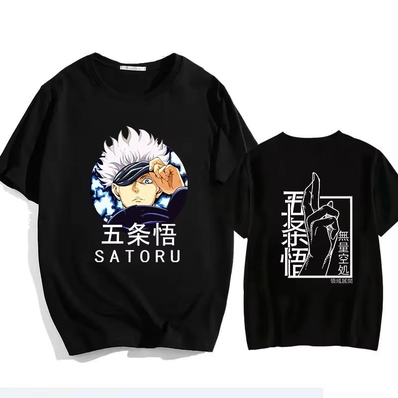 2026 Горячая Распродажа Японский Jujutsu Kaisen Годзё Аниме Футболка Мужская Женская Унисекс Манга Годзё Сатору Графические Футболки Футболка с Коротким Рукавом