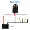 Compact Rotary Dimmer Switch Dual Knob LED Dimmer 60W Capacity Energy Efficient Car Van Installation For LED Lights