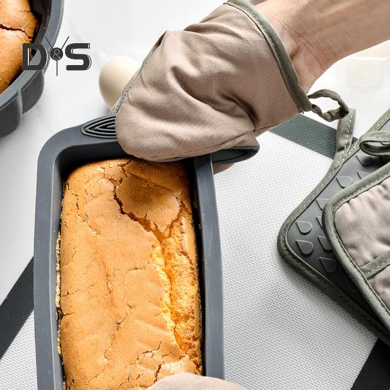 1шт однотонные изоляционные перчатки термостойкие прочные перчатки для микроволновой печи