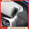 ABS Chrome Car Air Conditioning A/C Vent Outlet Cover Trim Decoration Sticker for Toyota C-HR CHR 2016 - 2022 RHD