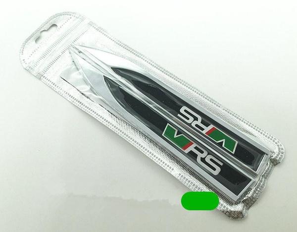 3D металлический VRS Наклейка значок на боковую часть крыла двери автомобиля Эмблема для украшения автомобиля стайлинг