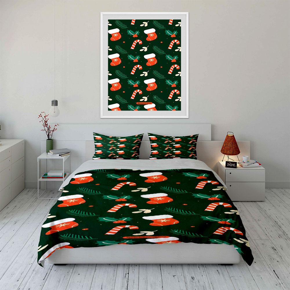 Festive winter charm Bedding sets Duvet cover sets Duvet covers Pillowcases(1*Duvet Cover 2*Pillowcases without duvet insert)