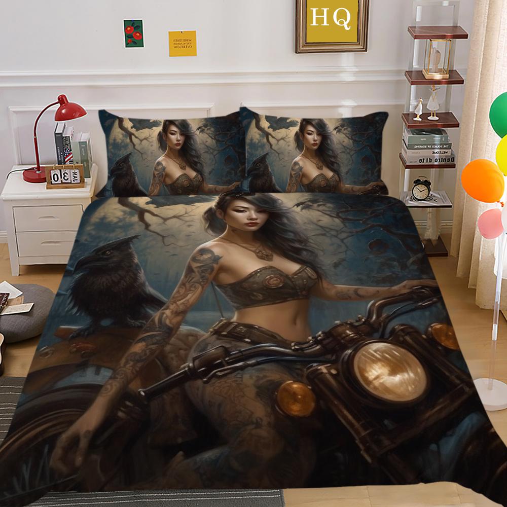 Красота черепа Покрывала с принтом Queen Twin Size Одеяло из микрофибры Набор для женщин и мужчин Модная постельная одежда
