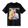 Rock Band Megadeth Тур Vic Rattlehead Графика Хлопок Унисекс Рубашка Лето Новый Унисекс Рок Мода Футболка с коротким рукавом